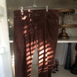 Gap sexy boyfriend rust colored cords